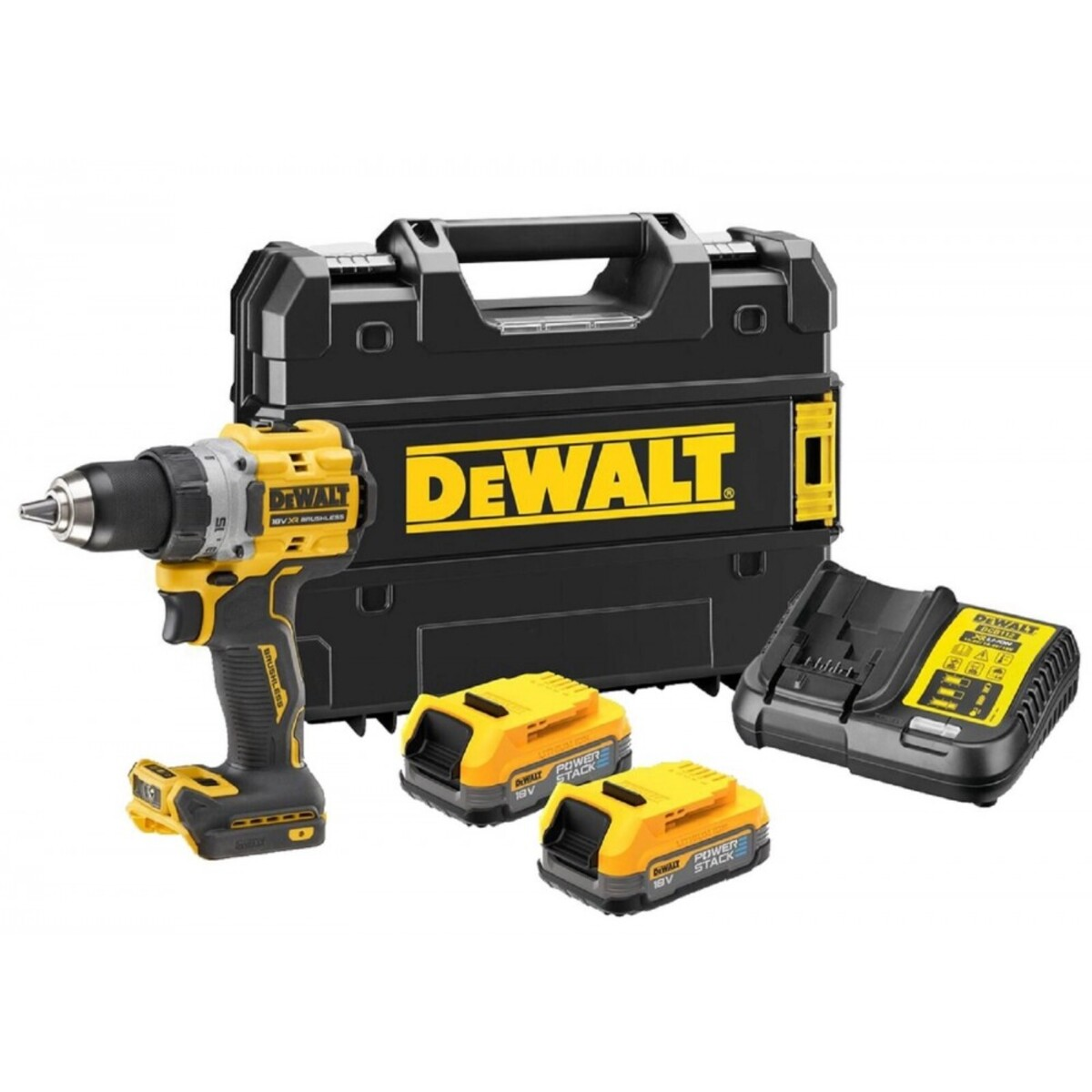 Masina de gaurit si insurubat cu motor fara perii 90Nm/2 acumulatori XR Li-Ion 18V - 1.7Ah POWERSTACK Dewalt DCD800E2T-QW Masina de gaurit si insurubat cu motor fara perii 90Nm/2 acumulatori XR Li-Ion 18V - 1.7Ah POWERSTACK Dewalt DCD800E2T-QW