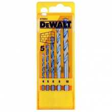 Set 5 burghie pentru zidarie 4-5-6-8-10mm DeWalt - DT6952  Set 5 burghie pentru zidarie 4-5-6-8-10mm DeWalt - DT6952
