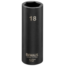 Tubulara lunga de impact 1/2" - 18mm in 6 colturi Dewalt DT7552-QZ