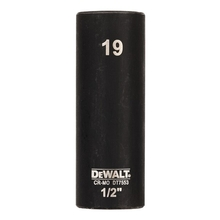 Tubulara lunga de impact 1/2" - 19mm in 6 colturi Dewalt DT7553-QZ