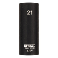 Tubulara lunga de impact 1/2" - 21mm in 6 colturi Dewalt DT7555-QZ