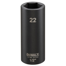 Tubulara lunga de impact 1/2" - 22mm in 6 colturi Dewalt DT7556-QZ