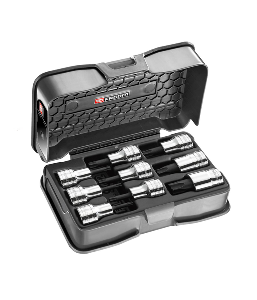 Set biti torx cu tubulara 1/2" T20-T60 Facom AMEX.3A