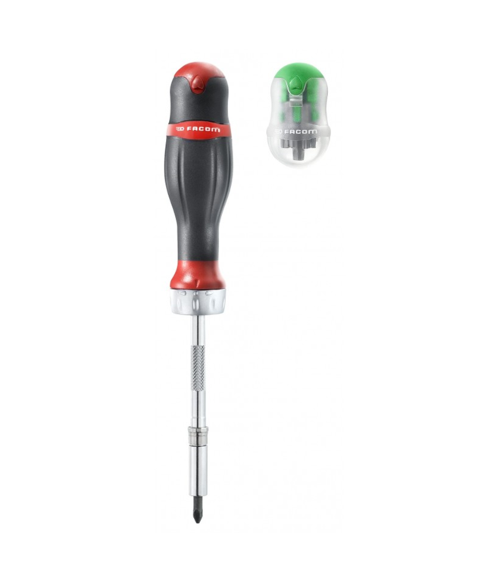 Surubelnita cu clichet si 15 biti Facom ATCL.1PB