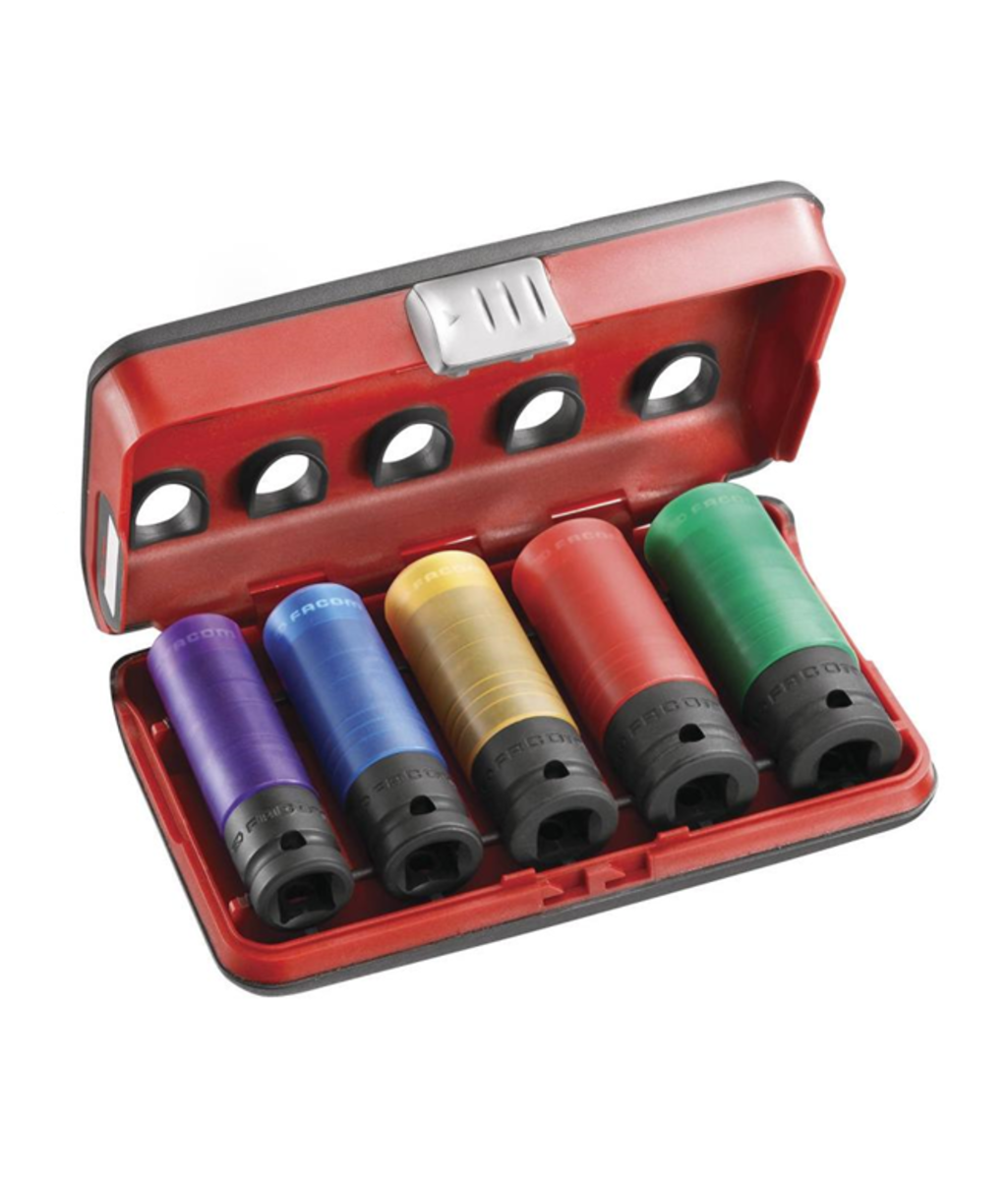 Set cu tubulare speciale pentru jante de aliaj 1/2" Facom NSI.5L