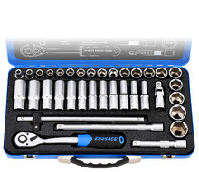 Trusa tubulare si accesorii 1/2" 8-32mm / 36 piese in carcasa metalica Forsage F-4362M Trusa tubulare si accesorii 1/2" 8-32mm / 36 piese in carcasa metalica Forsage F-4362M