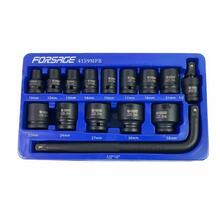 Set tubulare de impact scurte + accesorii 1/2" Forsage F-4159-5MPB Set tubulare de impact scurte + accesorii 1/2" Forsage F-4159-5MPB