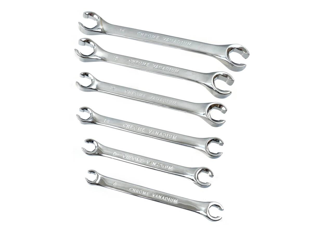 Set chei inelare semi-deschise 6-18mm 6 piese Geko G11148 Set chei inelare semi-deschise 6-18mm 6 piese Geko G11148