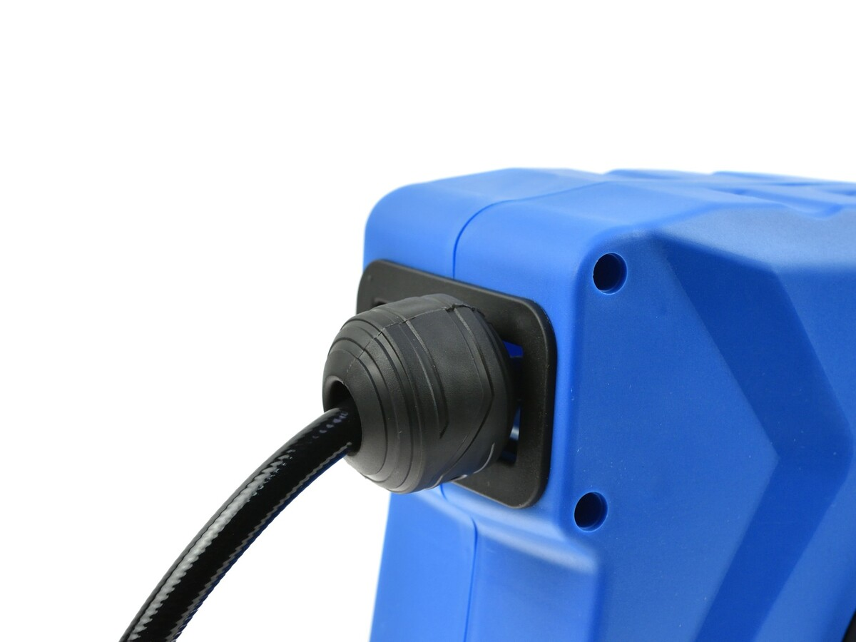 Furtun de aer pe rola cu strangere automata 10 metri Geko G03190 Furtun de aer pe rola cu strangere automata 10 metri Geko G03190