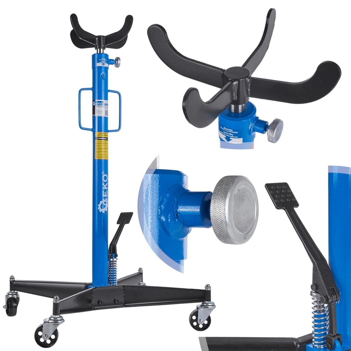 Cric hidraulic pentru extras cutii de viteze 500 Kg Geko G02100 Cric hidraulic pentru extras cutii de viteze 500 Kg Geko G02100