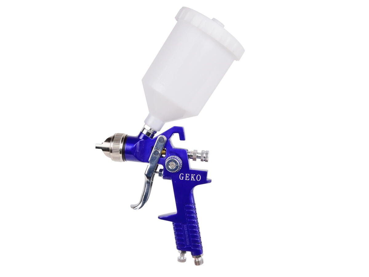 Pistol de vopsit 1.4mm cu regulator de presiune Geko G01182 Pistol de vopsit 1.4mm cu regulator de presiune Geko G01182