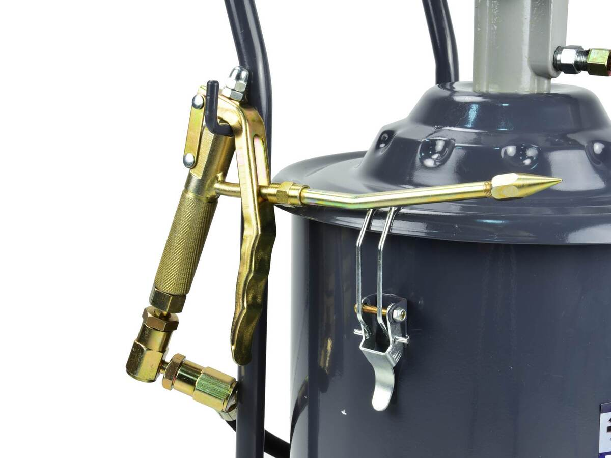 Pompa pneumatica de gresare vaselina 50:1 echipata cu recipient de 20 Kg Geko G01124 Pompa pneumatica de gresare vaselina 50:1 echipata cu recipient de 20 Kg Geko G01124