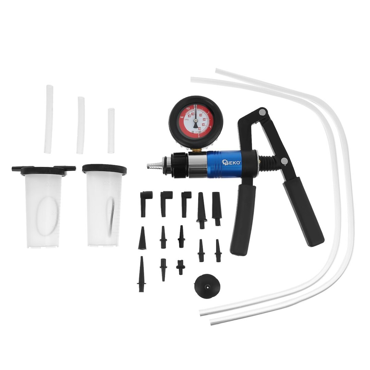 Trusa cu pistol presiune vacuum si aspiratie Geko G01155