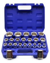 Set chei tubulare 8 - 36mm in 12 colturi - 1/2" - 21 piese Geko G13547 Set chei tubulare 8 - 36mm in 12 colturi - 1/2" - 21 piese Geko G13547