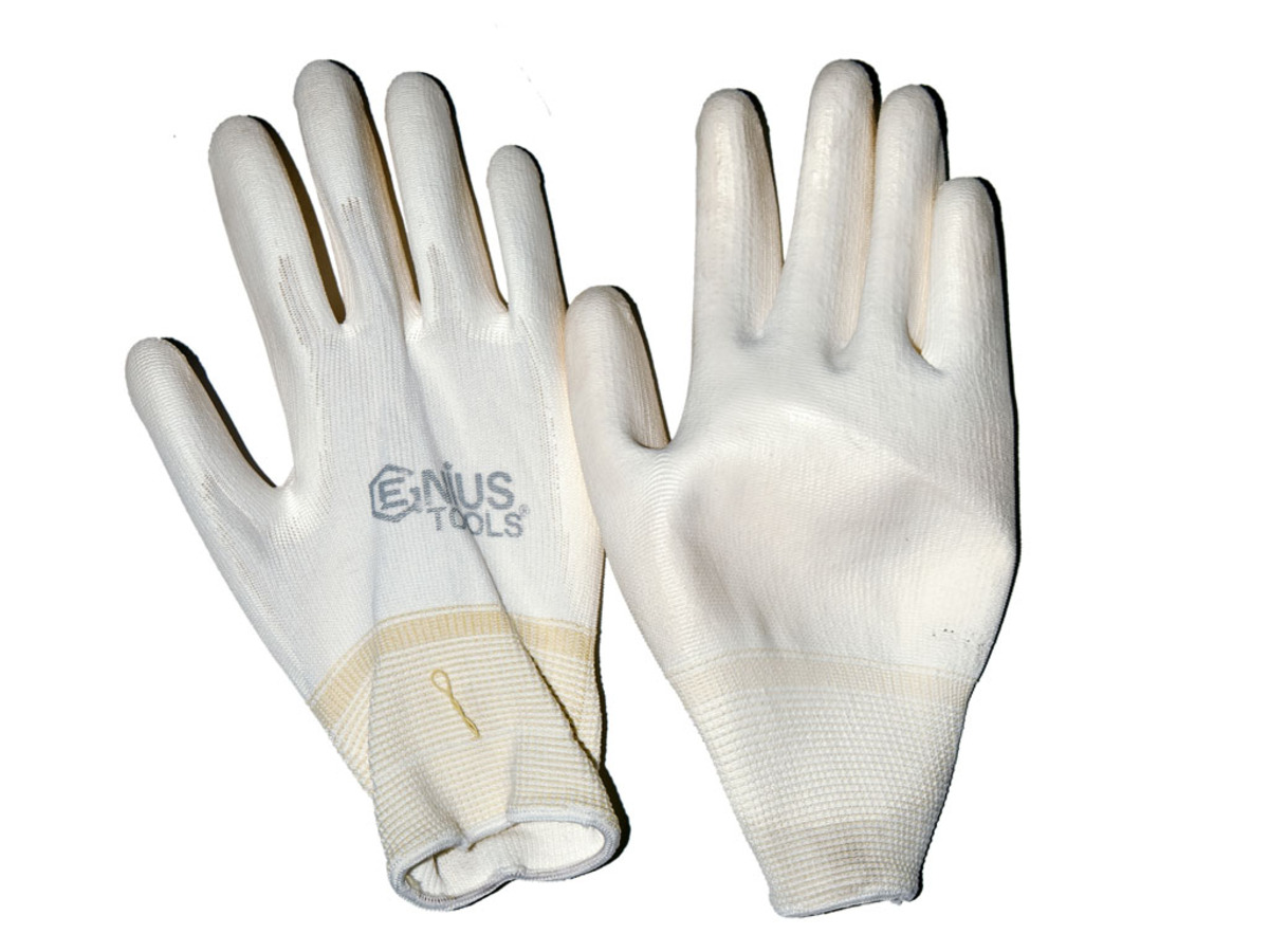 Manusi de protectie albe XXL Genius Tools