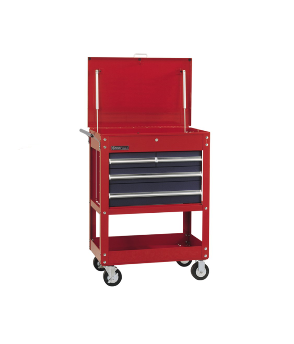 Carucior profesional mobil cu sertare pentru depozitare Genius Tools