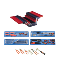 Lada de scule echipata 1/4" - 1/2" Genius Tools 142 piese Lada de scule echipata 1/4" - 1/2" Genius Tools 142 piese