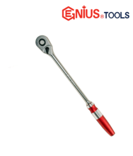 Antrenor clichet din aluminiu 1/2" - 415mm cu 100 de dinti Genius Tools 484100L  Antrenor clichet din aluminiu 1/2" - 415mm cu 100 de dinti Genius Tools 484100L
