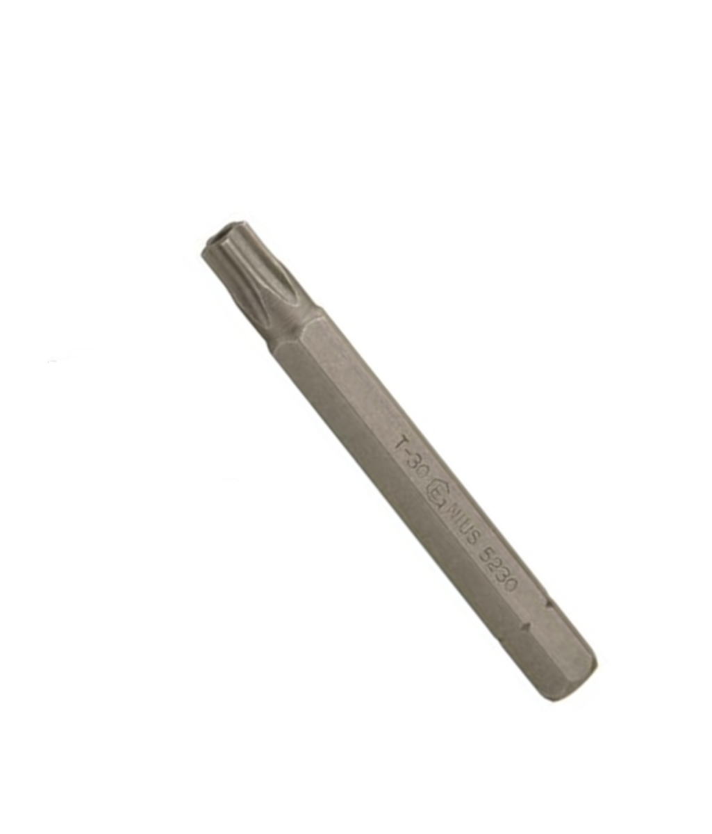 Bit Torx T-10 - 200mm cu gaura in mijloc Genius Tools Bit Torx T-10 - 200mm cu gaura in mijloc Genius Tools