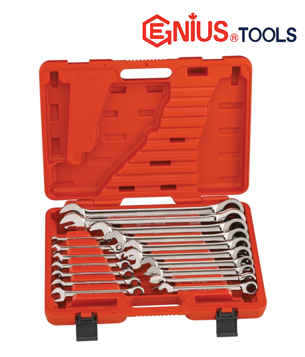 Trusa Chei combinate cu clichet 8 - 32mm Genius Tools (17 piese) GW-7617M Trusa Chei combinate cu clichet 8 - 32mm Genius Tools (17 piese) GW-7617M