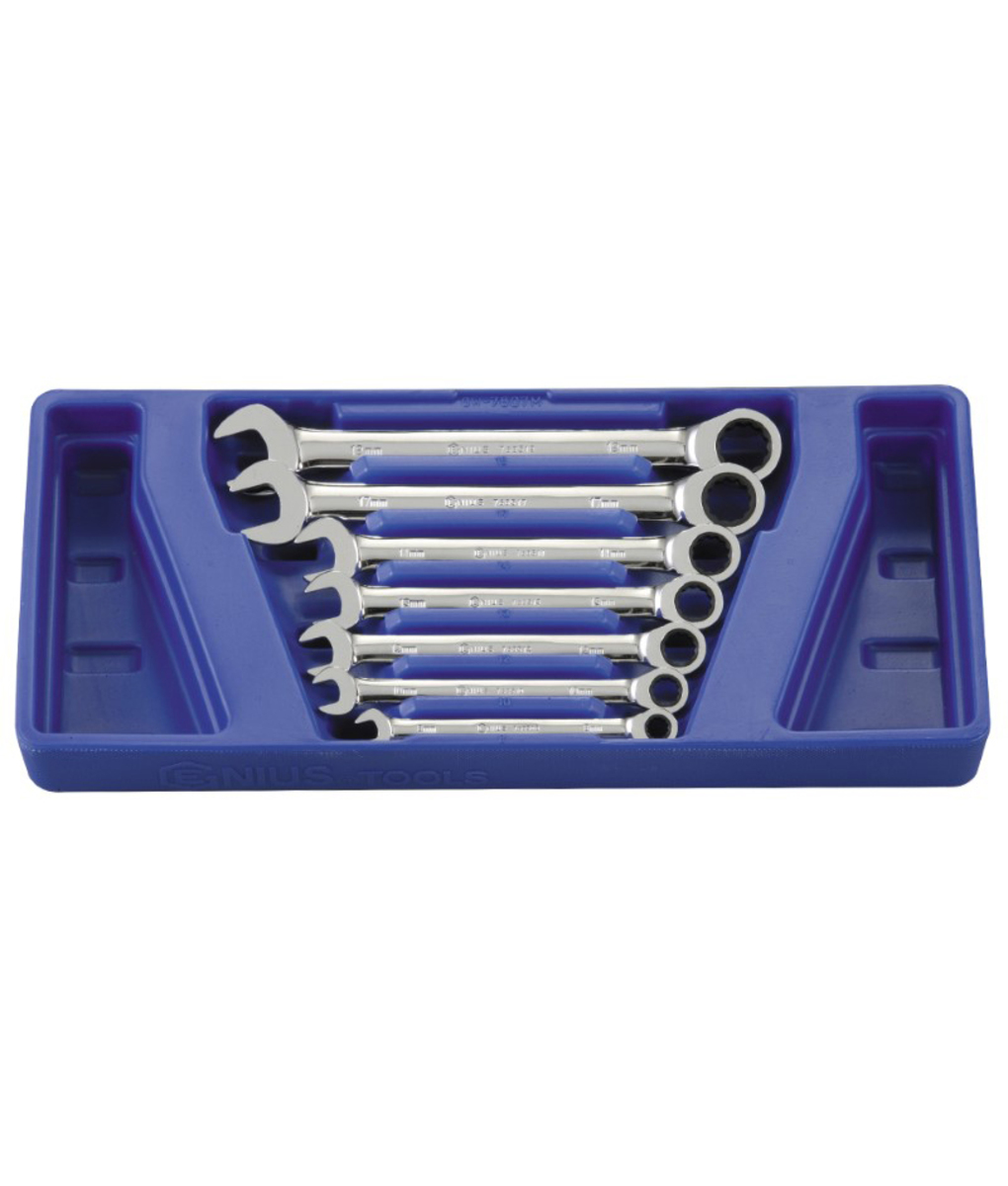 Chei combinate cu clichet 8 - 19mm Genius Tools (7 piese)