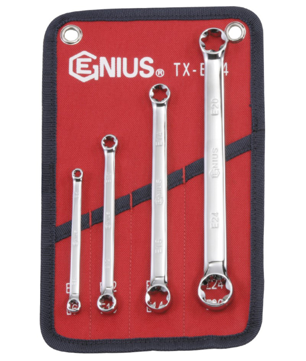 Chei inelare E-type E6 - E24 Genius Tools (4 piese) Chei inelare E-type E6 - E24 Genius Tools (4 piese)