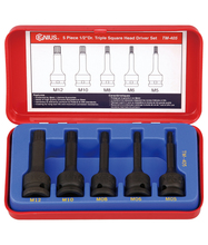 Set XZN Spline de impact profesionale 1/2" Genius Tools Set XZN Spline de impact profesionale 1/2" Genius Tools