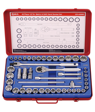 Trusa de scule si accesorii 1/2" Genius Tools  46 piese Trusa de scule si accesorii 1/2" Genius Tools  46 piese