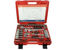 Trusa de tubulare si accesorii 1/4" - 1/2" Genius Tools 87 piese