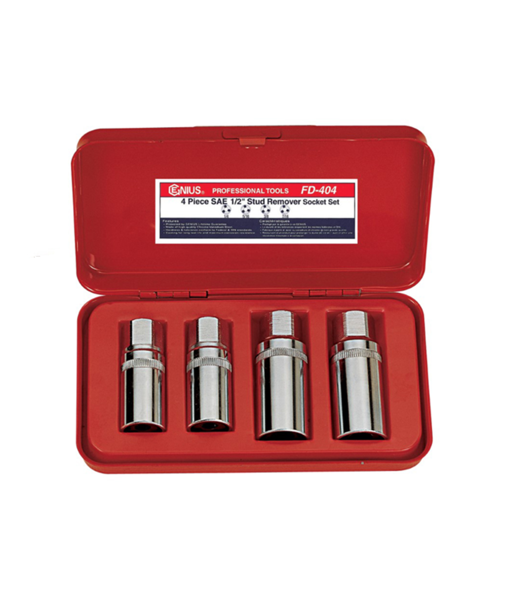 Trusa extractoare suruburi cu filet pe dreapta 1/2" Genius Tools Trusa extractoare suruburi cu filet pe dreapta 1/2" Genius Tools