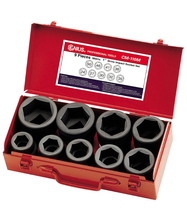 Set tubulare de impact 1" 24mm - 50mm Genius Tools Set tubulare de impact 1" 24mm - 50mm Genius Tools