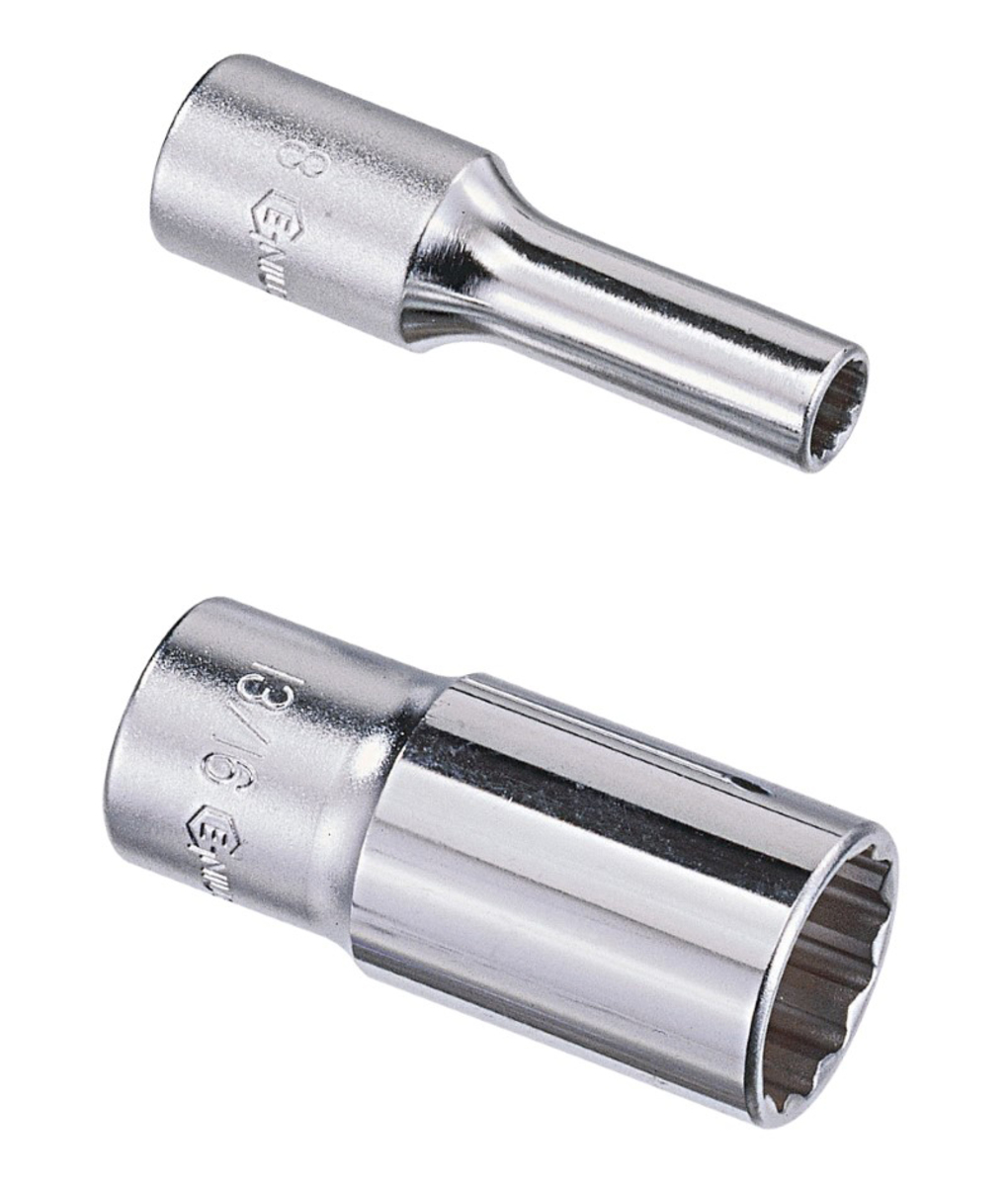 Tubulara lunga 3/8" - 19mm in 12 colturi Genius Tools Tubulara lunga 3/8" - 19mm in 12 colturi Genius Tools