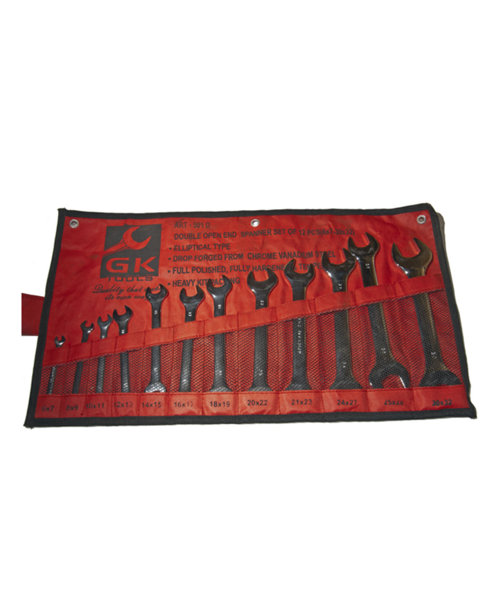 Set chei fixe Spanner 6 - 32mm GK Tools (12 piese) 