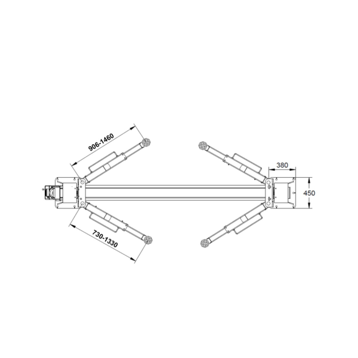Elevator auto 2 coloane 4 Tone cu deblocare automata 400V Grubber 2.40E3N Elevator auto 2 coloane 4 Tone cu deblocare automata 400V Grubber 2.40E3N