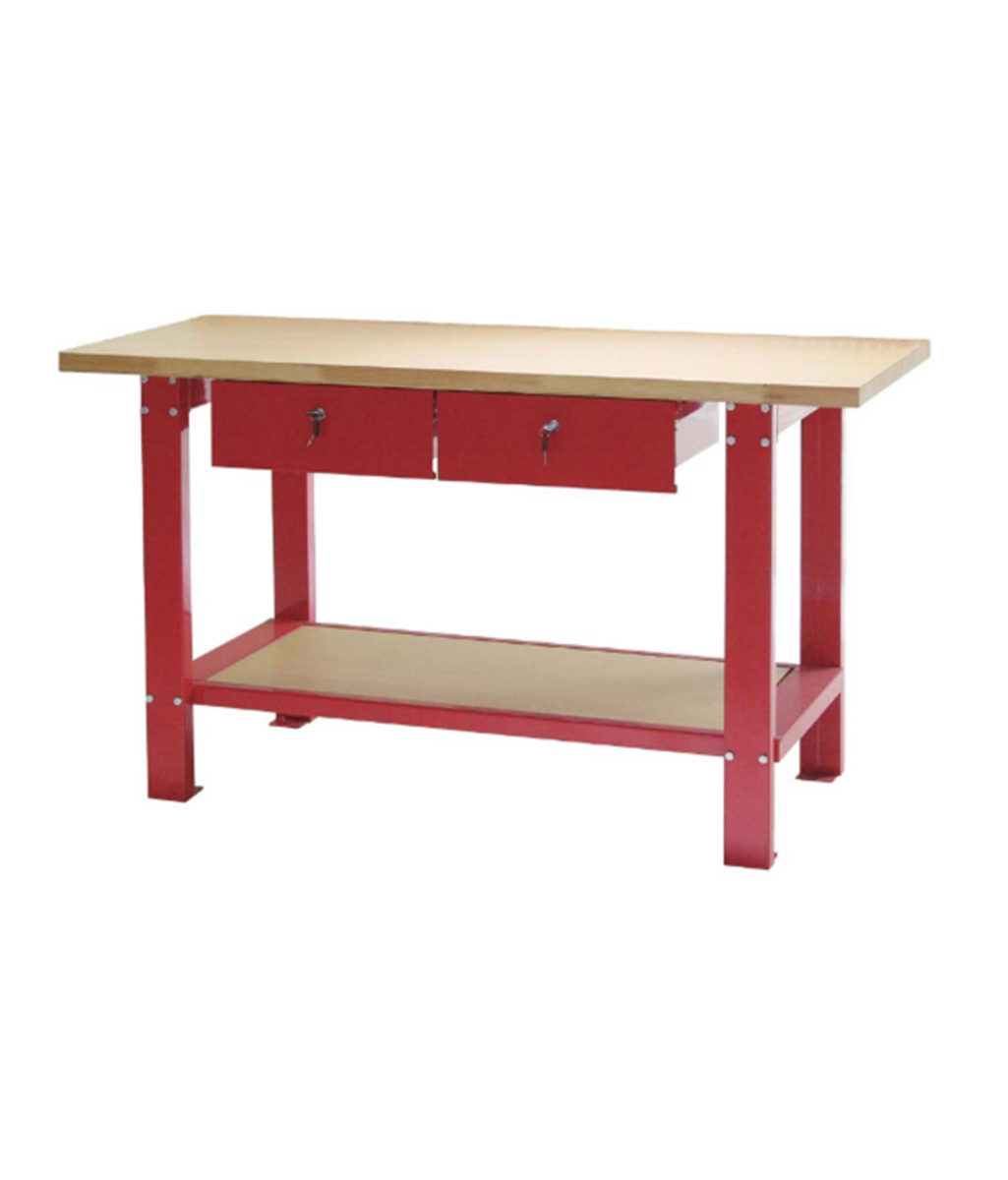 Banc de lucru cu blat de lemn si 2 sertare Iaron Tools TSW5911 Banc de lucru cu blat de lemn si 2 sertare Iaron Tools TSW5911