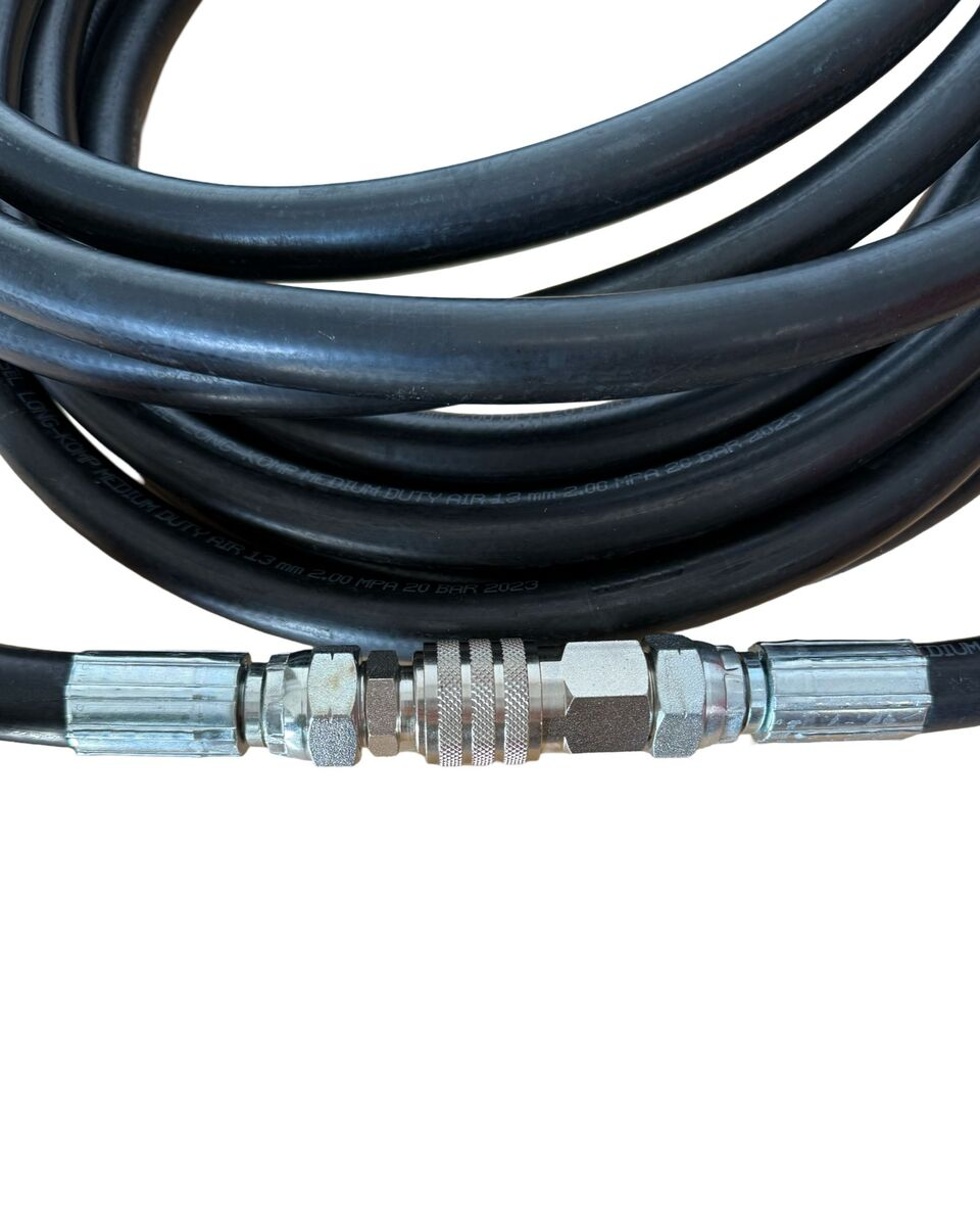 Furtun pentru vulcanizare camionare 13 x 16mm echipat cu cuple GIGANT 1/2"- 20 metri INDESO TOOLS IND-20251320