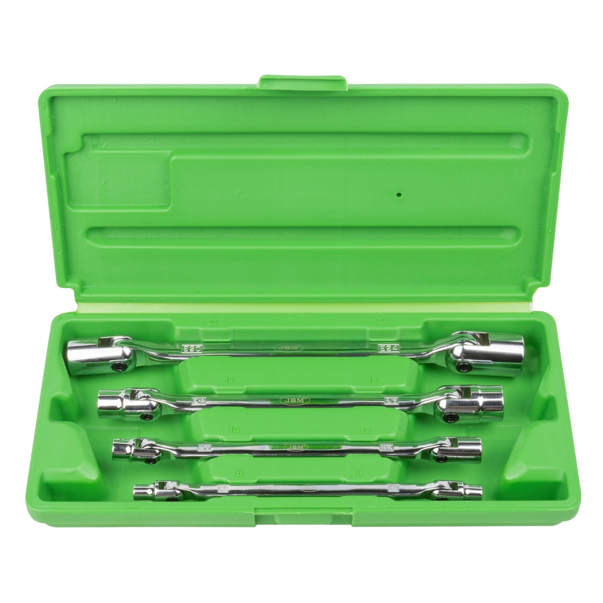 Set chei cu tubulara articulate Torx E6-E24 4 piese JBM 50622 Set chei cu tubulara articulate Torx E6-E24 4 piese JBM 50622