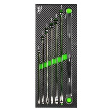 Set chei inelare duble extra-lungi cu clichet 8-19mm 7 piese JBM 54066 Set chei inelare duble extra-lungi cu clichet 8-19mm 7 piese JBM 54066