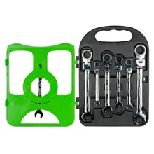 Set de chei combinate cu clichet articulate 8 - 19mm 7 piese JBM 53017 Set de chei combinate cu clichet articulate 8 - 19mm 7 piese JBM 53017