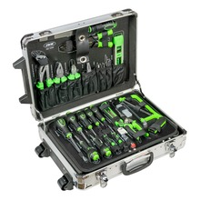 Trusa de scule universala din aluminiu 1/2"-1/4" 159 piese JBM 53159 Trusa de scule universala din aluminiu 1/2"-1/4" 159 piese JBM 53159