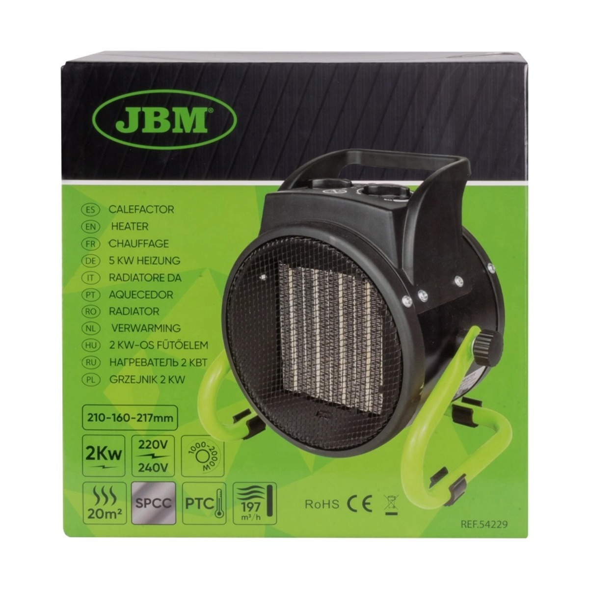 Incalzitor electric 2000W JBM 54229 Incalzitor electric 2000W JBM 54229