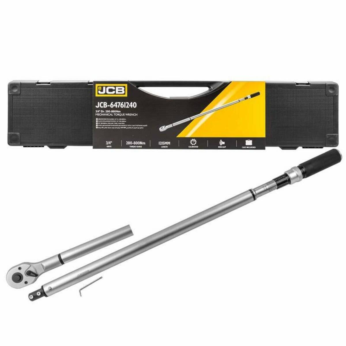 Cheie dinamometrica profesionala 3/4” 200 - 800 Nm JCB Tools JCB-64761240 Cheie dinamometrica profesionala 3/4” 200 - 800 Nm JCB Tools JCB-64761240