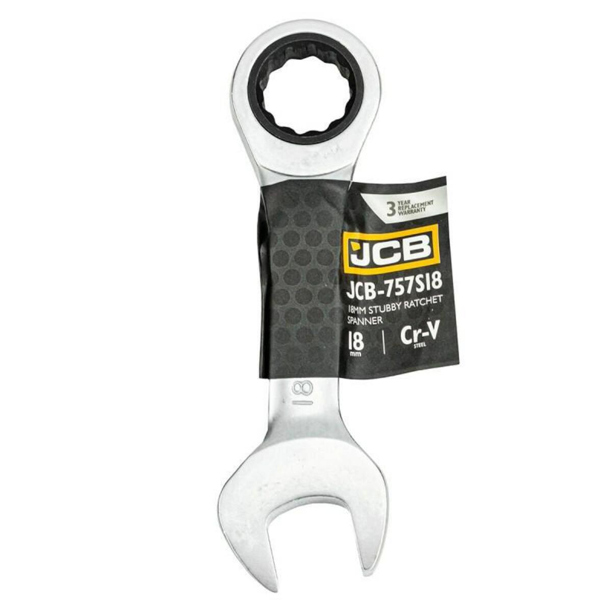 Mini cheie combinata cu clichet 18mm profesionala JCB TOOLS 757S18