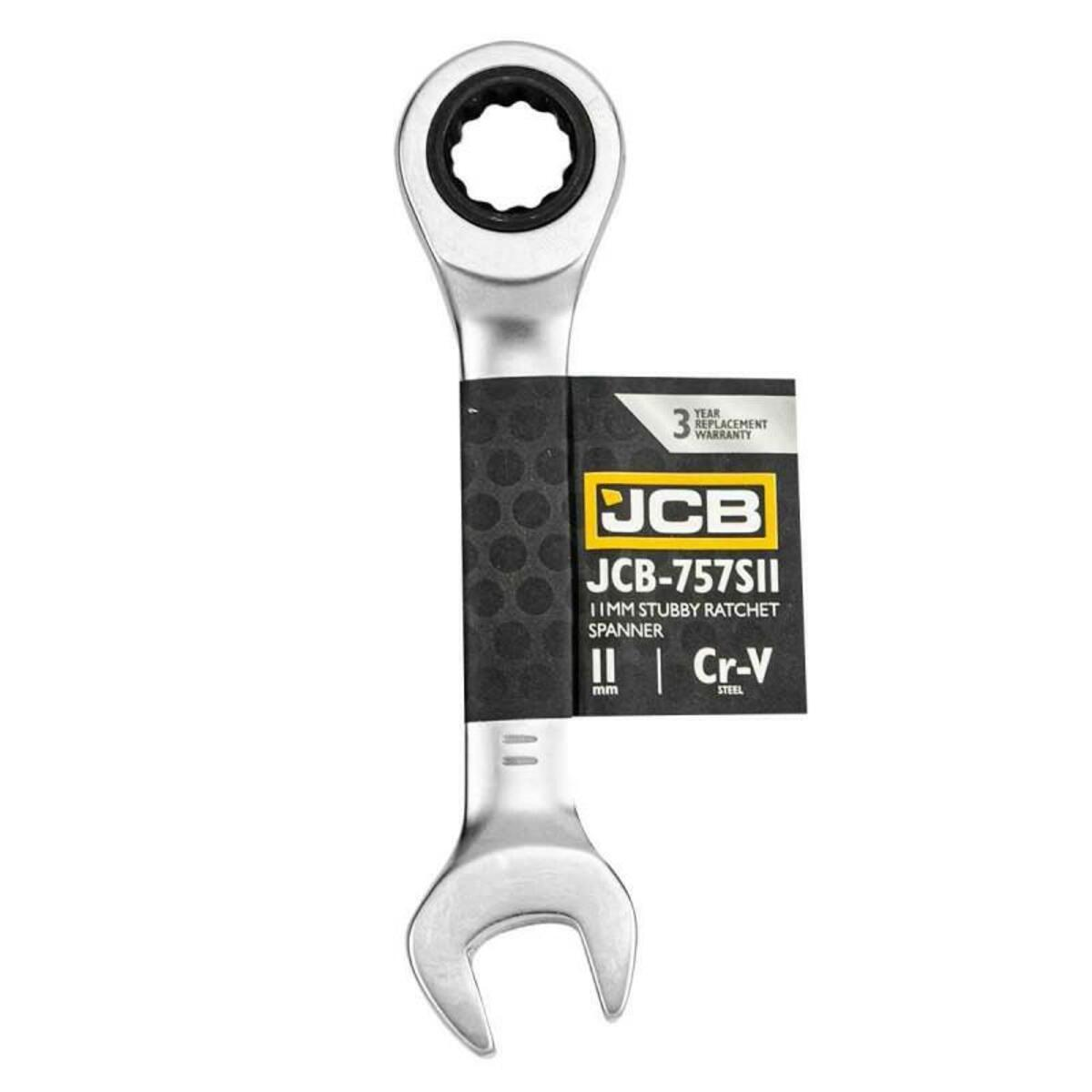 Mini cheie combinata cu clichet 11mm profesionala JCB TOOLS 757S11