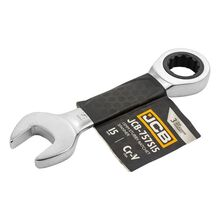 Mini cheie combinata cu clichet 15mm profesionala JCB TOOLS 757S15 Mini cheie combinata cu clichet 15mm profesionala JCB TOOLS 757S15