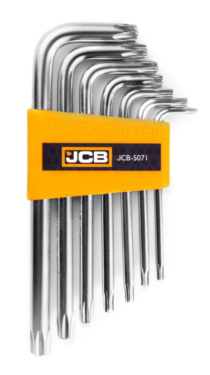 Set chei tip L Profil T T10-T40 7 piese JCB TOOLS JCB-5071 Set chei tip L Profil T T10-T40 7 piese JCB TOOLS JCB-5071