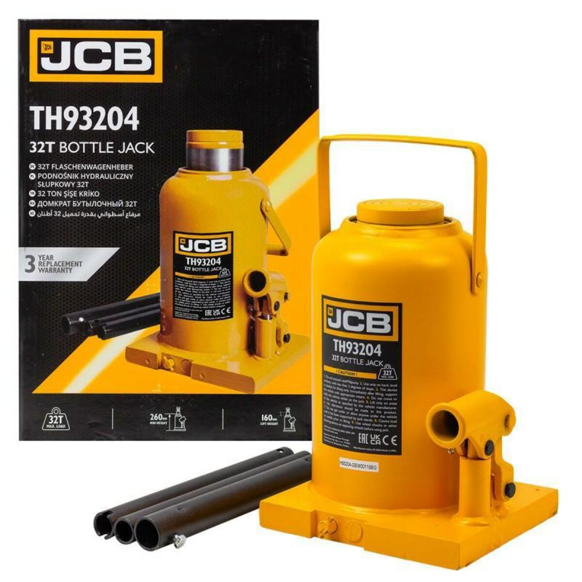 Cric hidraulic profesional tip butelie 32 tone 260-420mm JCB Tools JCB-TH93204 Cric hidraulic profesional tip butelie 32 tone 260-420mm JCB Tools JCB-TH93204