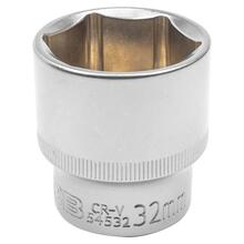 Cheie tubulara scurta 1/2" - 32mm in 6 colturi JCB TOOLS  JCB-54532 Cheie tubulara scurta 1/2" - 32mm in 6 colturi JCB TOOLS  JCB-54532