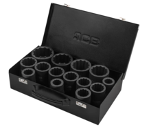 Set tubulare de impact 1" / 12 colturi 22 - 60mm JCB TOOLS JCB-8152-9MPB Set tubulare de impact 1" / 12 colturi 22 - 60mm JCB TOOLS JCB-8152-9MPB