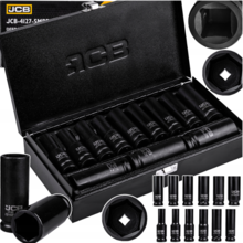 Trusa chei tubulare de impact lungi in 6 colturi 10 - 24mm JCB TOOLS JCB-4127-5MPB